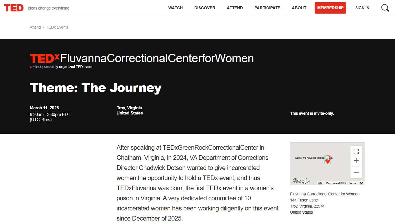 TEDxFluvannaCorrectionalCenterforWomen TED